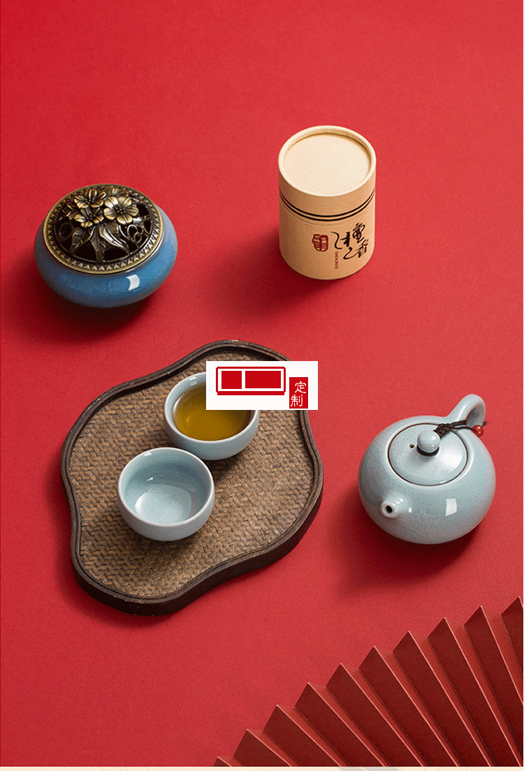 國潮禮盒中國風復古文創中秋節陶瓷茶具禮品套裝