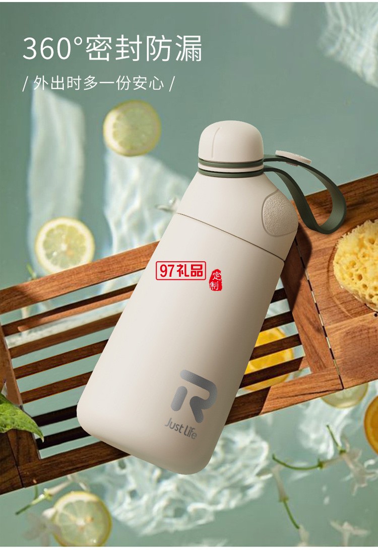 胖墩?qǐng)A潤波波嘴保溫杯400ml內(nèi)外304不銹鋼飲水杯便攜杯